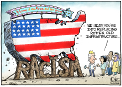 AMERICA'S ROTTEN INFRASTRUCTURE by Christopher Weyant
