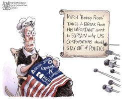 CORPORATIONS IN POLITICS by Adam Zyglis
