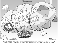 MISSOURI-ST. LOUIS METROLINK BUDGET BALLOON-GRAYSCALE by R.J. Matson