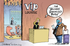 VACCINATION, THE ULTIMATE TRAVEL UPGRADE by Patrick Chappatte