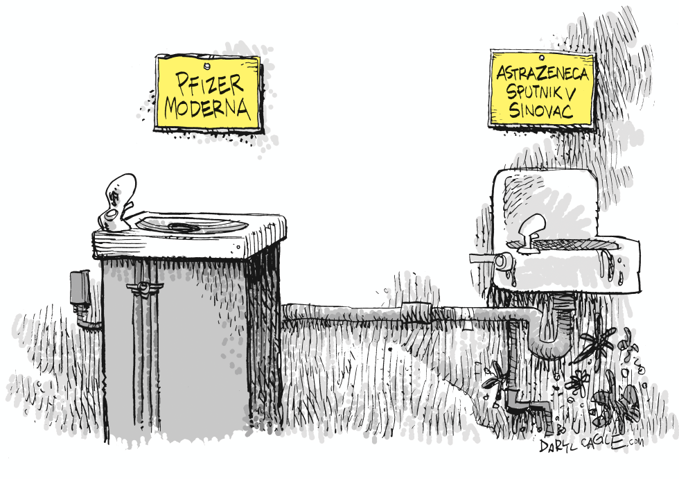 USA and World Vaccine Fountains