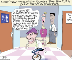 SEC. BUTTIGIEG BIKE by Gary McCoy