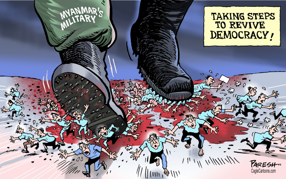 Myanmar military steps