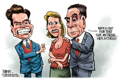 GAETZ AND CUOMO by Rick McKee