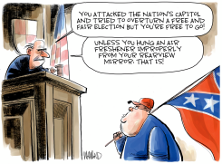 TWO SYSTEMS OF JUSTICE? IT'S BLACK AND WHITE by Dave Whamond