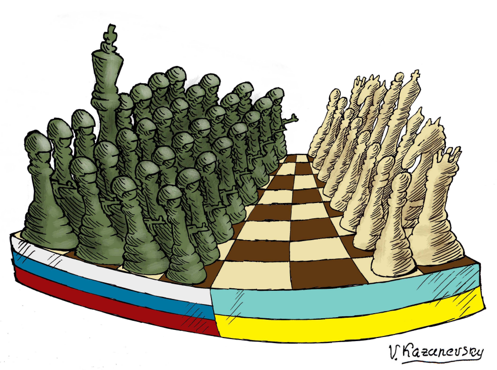 The war between Russia and Ukraine as a game