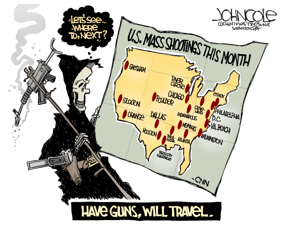 Mass shootings across U.S.