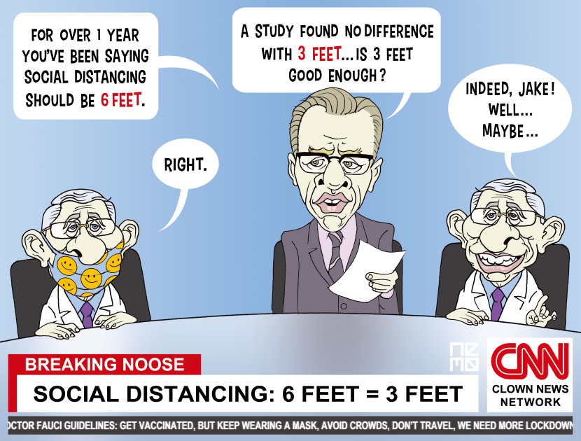 3 feet distancing
