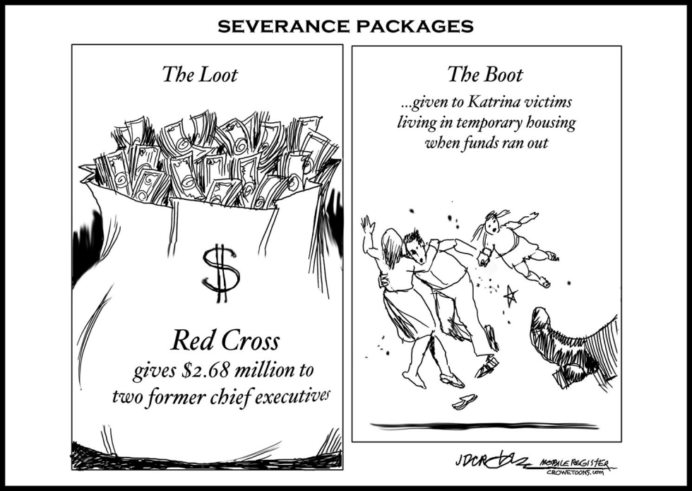 Red Cross severance