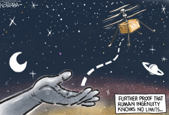 INGENUITY, THE MARTIAN HELICOPTER  by Jeff Koterba