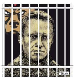 RUSSIA JAILS OPPOSITION LEADER ALEXEY NAVALNY by Tayo Fatunla