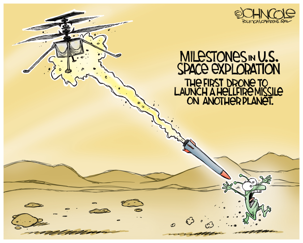 Drone missile on Mars