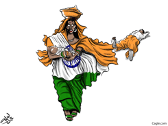 CORONA IN INDIA by Osama Hajjaj