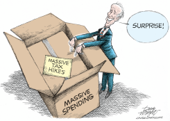 SPENDING LEADS TO TAXES by Dick Wright