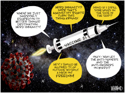 VACCINE RESCUE MISSION by Dave Whamond