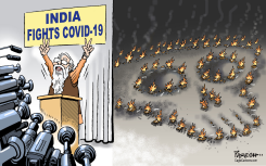 INDIA FIGHTS COVID19 by Paresh Nath