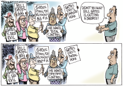 BILL GATES DIVORCE by Joe Heller