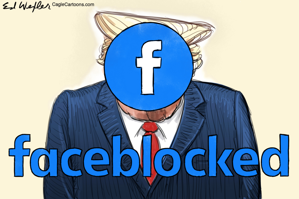 Trump Faceblocked