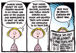 GOD AND WEARING MASKS by Ingrid Rice