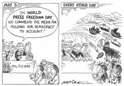 WORLD PRESS FREEDOM DAY by Zapiro