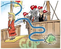 CHENEY WALKS THE PLANK by John Cole