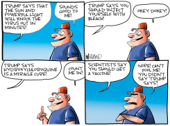 SIMON SAYS GET THE VACCINE by Dave Whamond