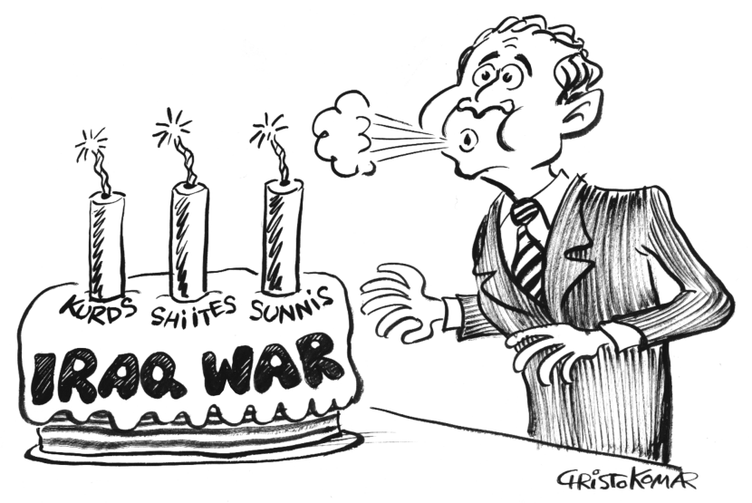 Iraq War Anniversary - B&W