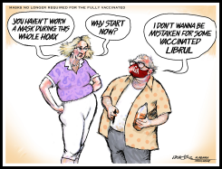 VAX MASK DILEMMA  by J.D. Crowe