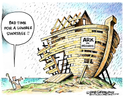 LUMBER SHORTAGE 2021 by Dave Granlund