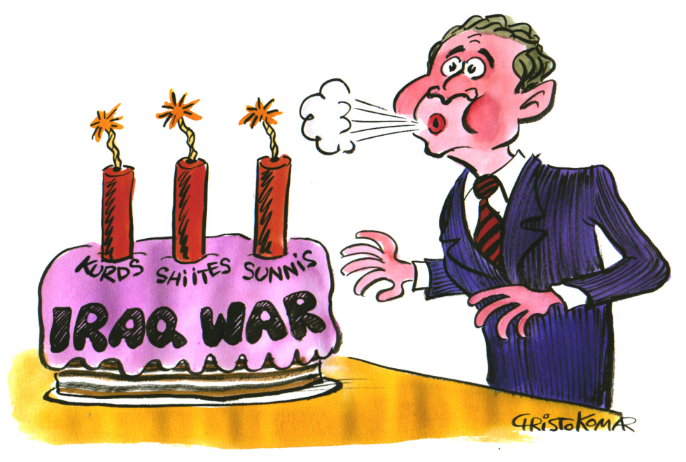  IRAQ WAR ANNIVERSARY  by Christo Komarnitski