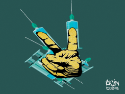 V FOR VICTORY by Terry Mosher