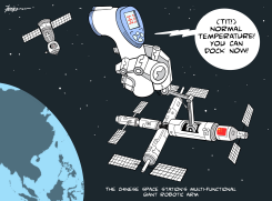CHINESE SPACE STATION’S GIANT ROBOTIC ARM by Manny Francisco