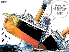 GOING DOWN WITH THE TRUMPTANIC by Dave Whamond