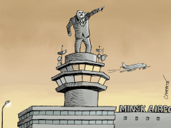 LUKASCHENKO THE HIJACKER IN CHIEF by Patrick Chappatte