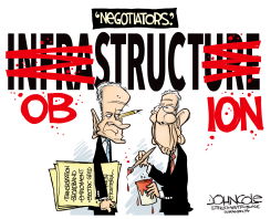 BIDEN AND MCCONNELL NEGOTIATIONS by John Cole