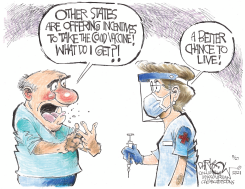 VACCINE INCENTIVES by John Darkow