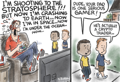 VIDEO GAMER OR CRYPTO TRADER by Jeff Koterba