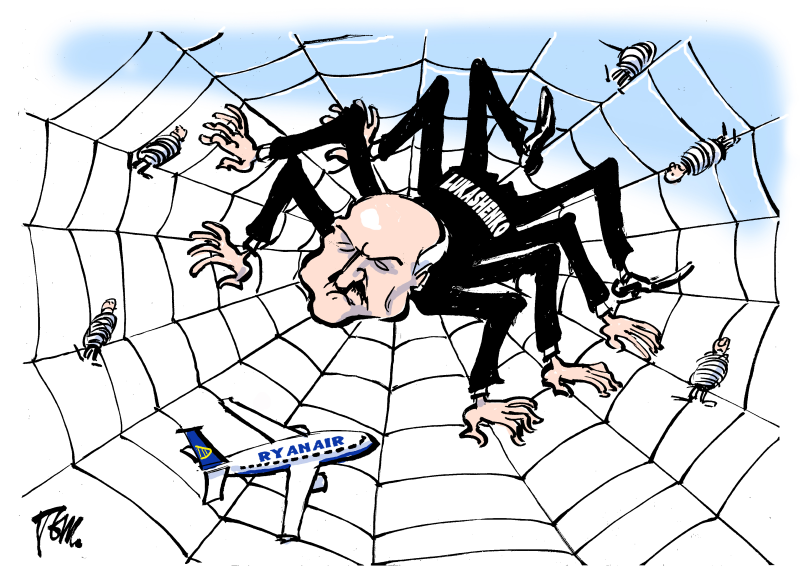 Lukashenko and Ryanair flight, Tom Janssen,The Netherlands,Belarus, Russia, Lukashenko, hijack airplane, dissident, opression