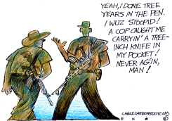 GUNS AND KNIVES by Randall Enos