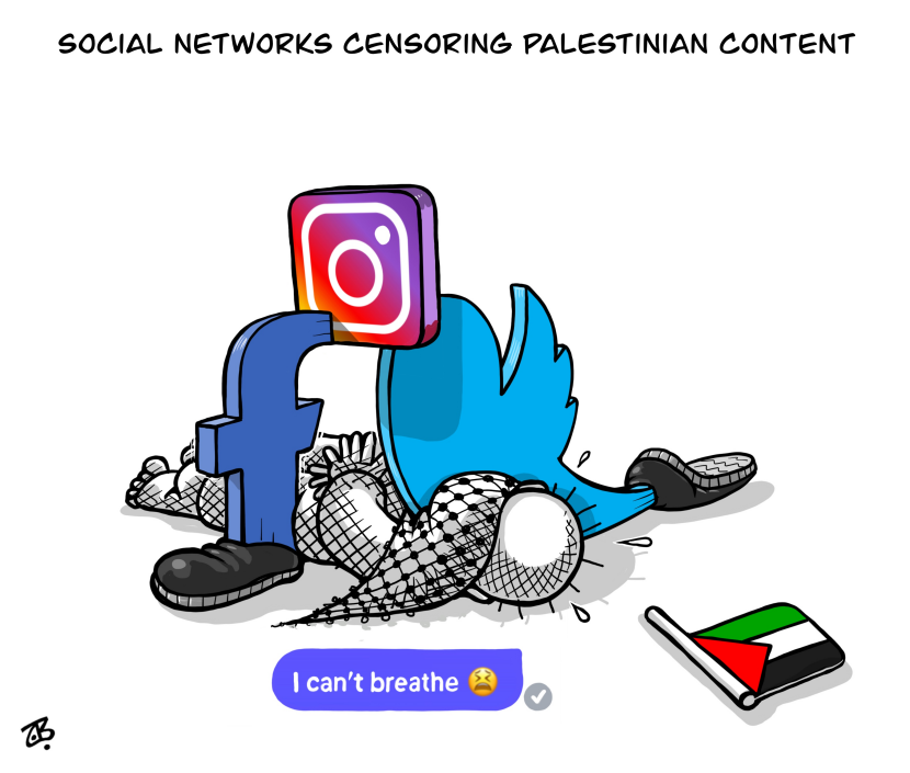 Social networks censoring Palestinian content