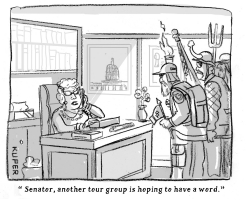 CAPITOL RIOTERS by Peter Kuper