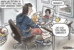 WORK FROM HOME OR OFFICE by Jeff Koterba