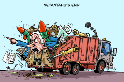 NETANYAHU’S END by Emad Hajjaj