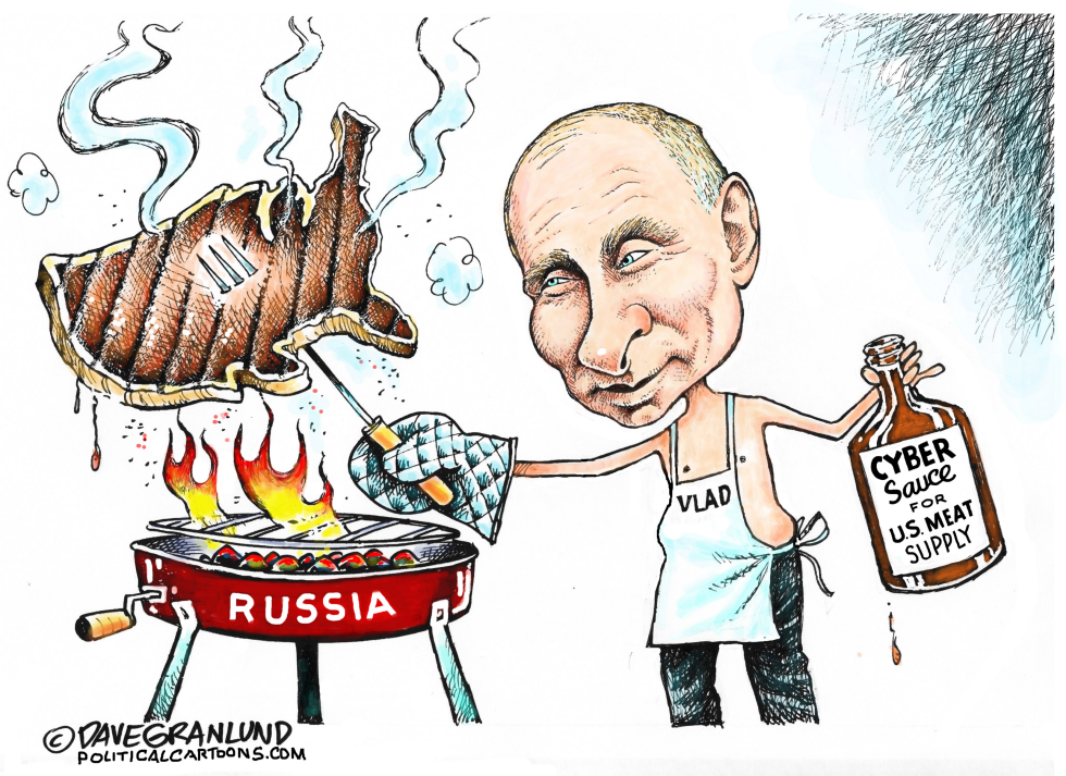 Russia cyber attack on US meat