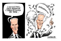 BIDEN, PUTIN AND RUSSIAN CYBERATTACKS by Jimmy Margulies