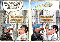 ALIENS AT THE BORDER by Randall Enos