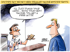 VACCINE BOOSTER SHOTS by Dave Whamond