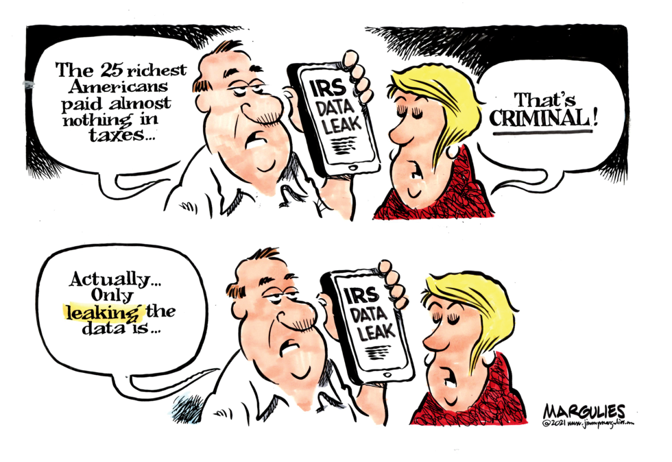 RICH AMERICANS PAY NO TAXES by Jimmy Margulies