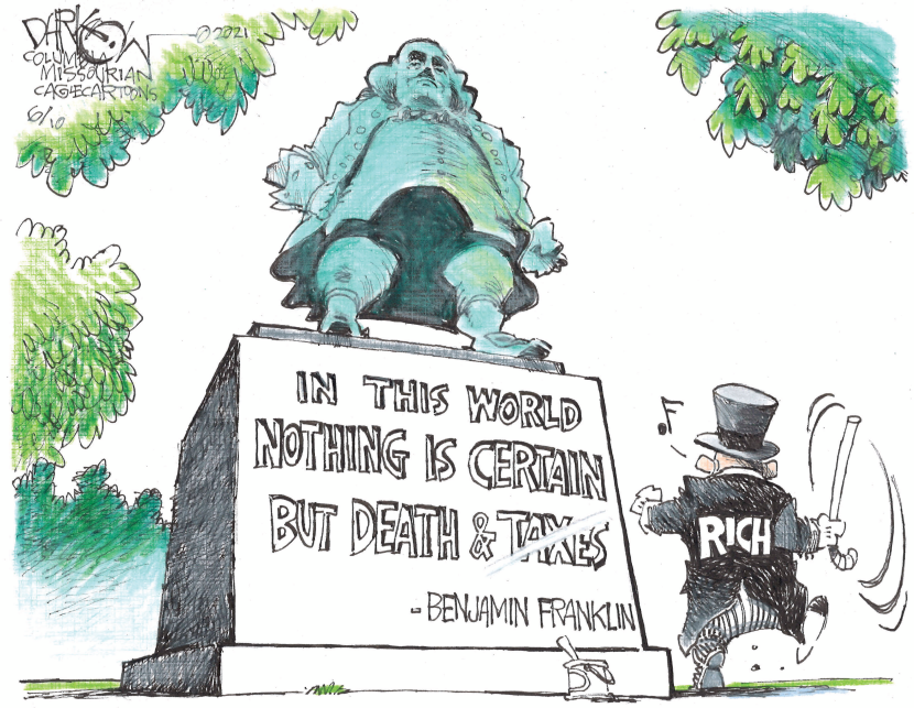 Paying no taxes