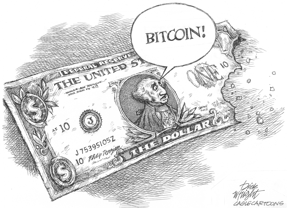 Bitcoin Takes  Bite Out Of The Dollar